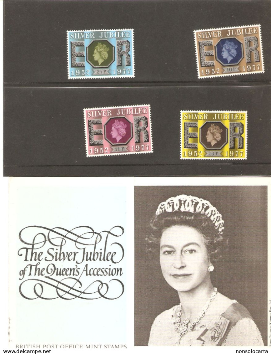 THE SILVER JUBILEE OF THE QUEEN'S ACCESSION_1977_BRITISH POST OFFICE MINT STAMP - Colecciones Y Lotes