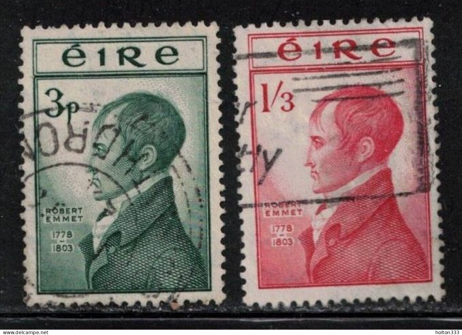 IRELAND Scott # 149-50 Used - Robert Emmet B - Gebruikt