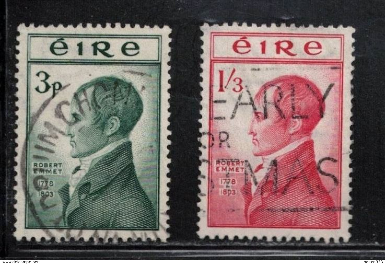 IRELAND Scott # 149-50 Used - Robert Emmet C - Oblitérés