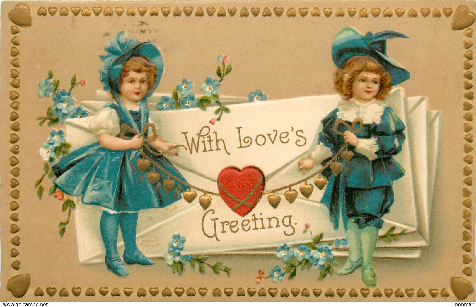 U.S. Celebrations With Love's Greeting  Relief/embossed Card - Verzamelingen & Kavels