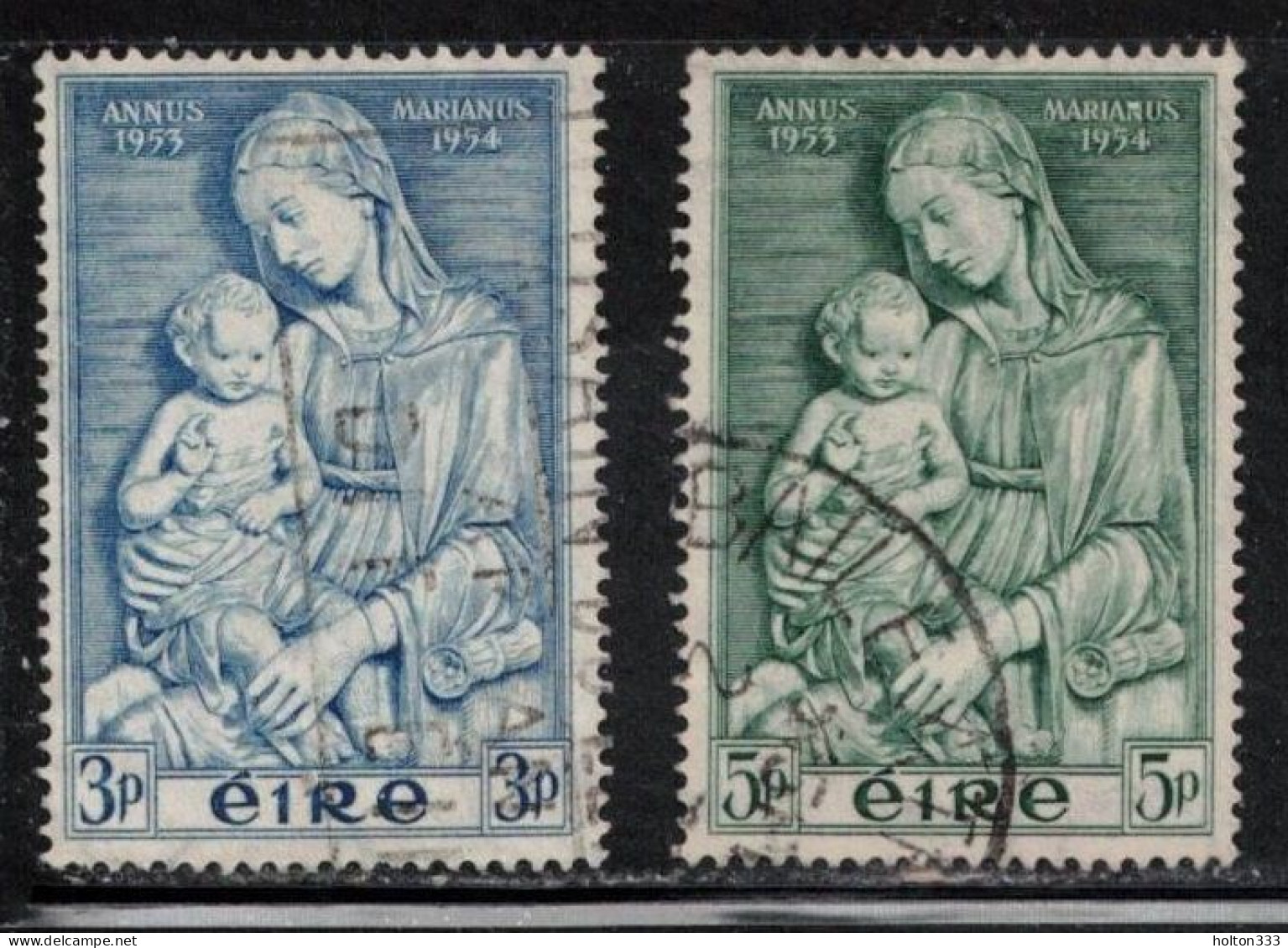 IRELAND Scott # 151-2 Used - Madonna By Della Robbia B - Oblitérés