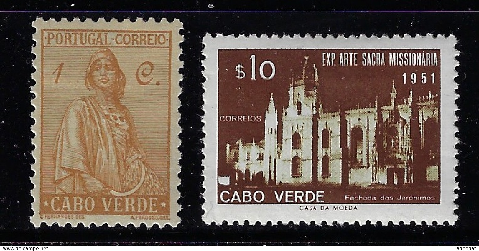 CAPE VERDE 1934,1953 SCOTT #215,293 MH - Cape Verde