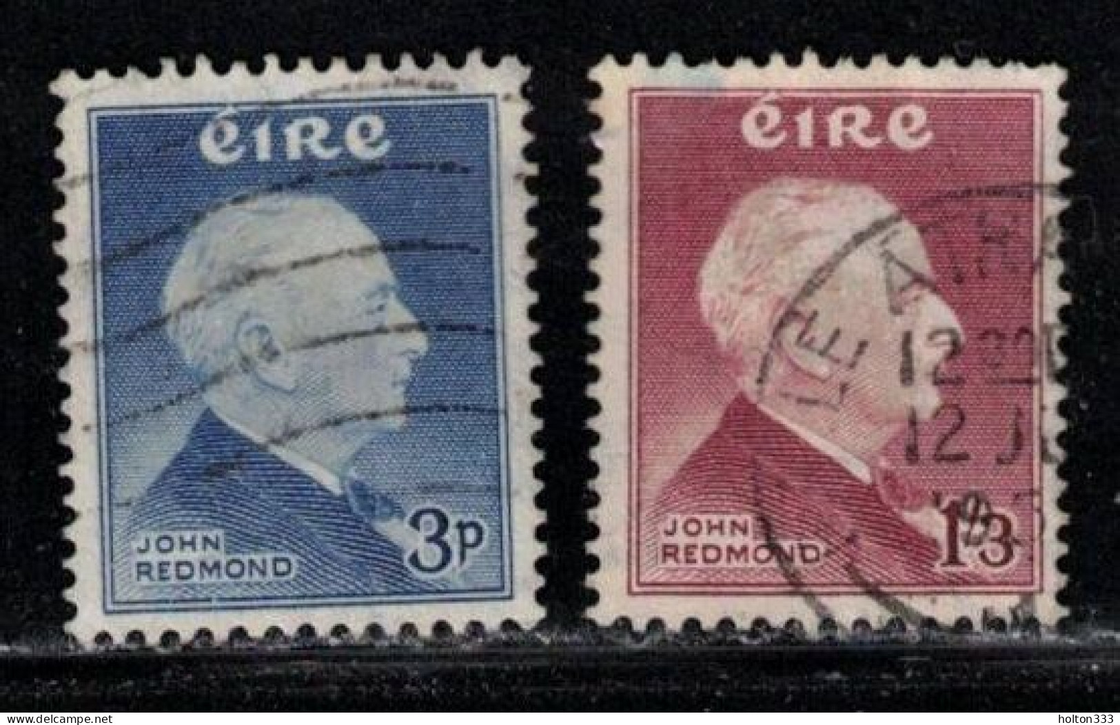 IRELAND Scott # 157-8 Used - John Edward Redmond B - Usados