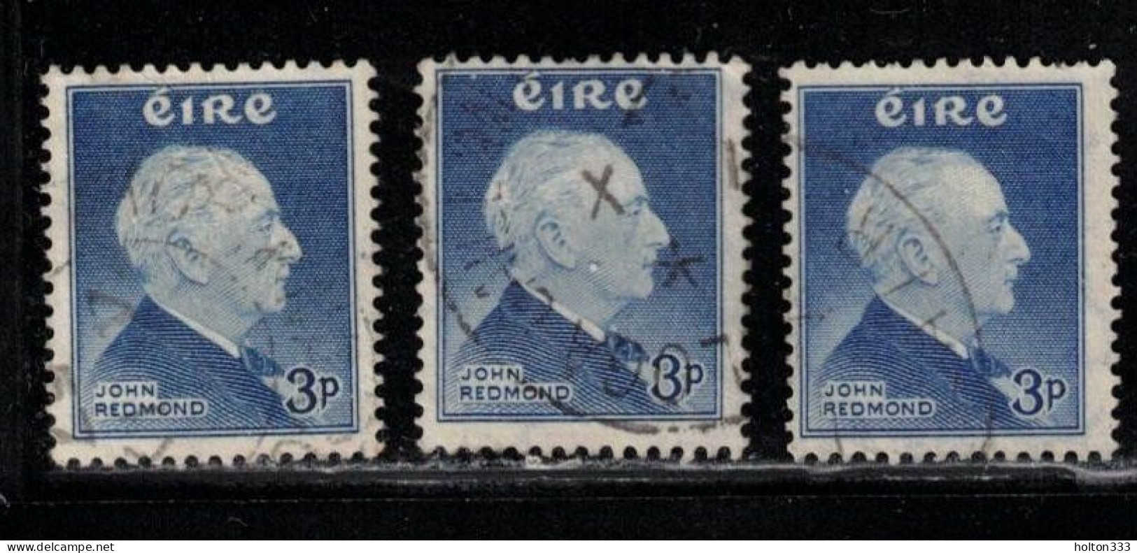 IRELAND Scott # 157 Used X 3 - John Edward Redmond - Used Stamps