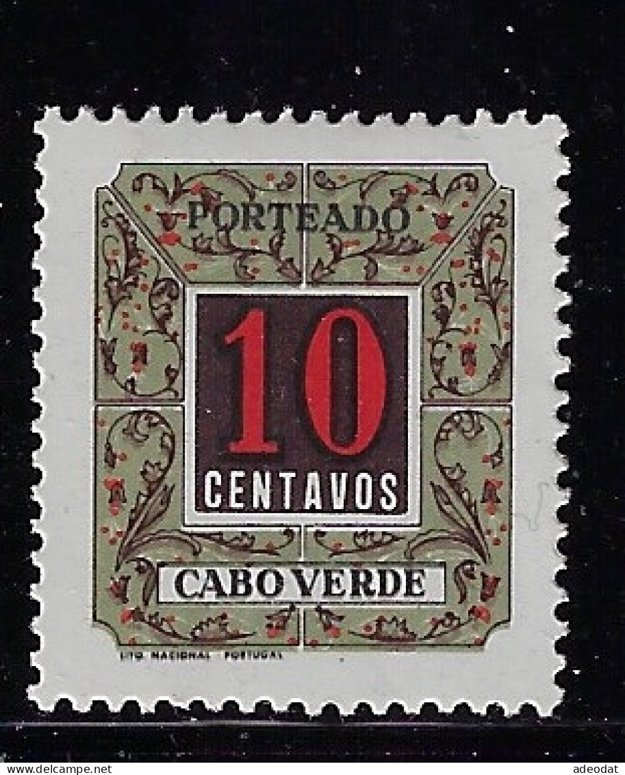 CABO VERDE 1952  SCOTT # 31  MNH - Kapverdische Inseln