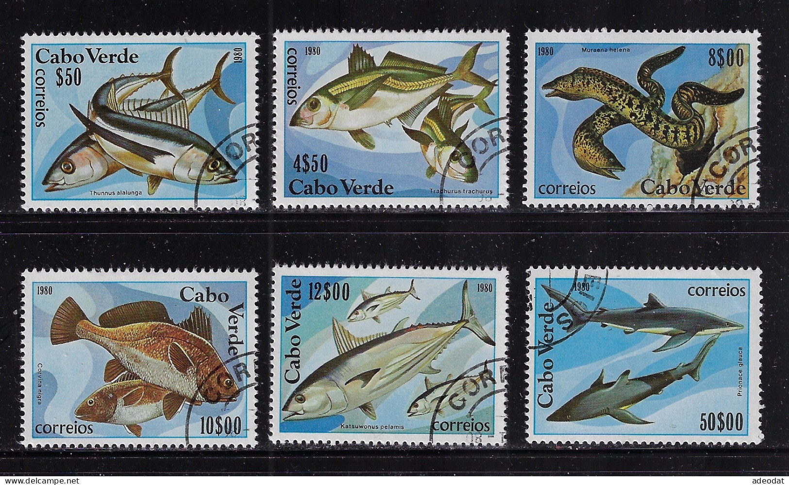 CABO VERDE 1980  SCOTT#410-415 USED - Kaapverdische Eilanden