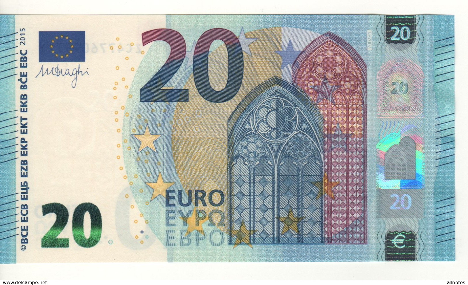 20 EURO   'Belgium'   Draghi    Z 002 H1    ZC4776099557  /  FDS - UNC - 20 Euro