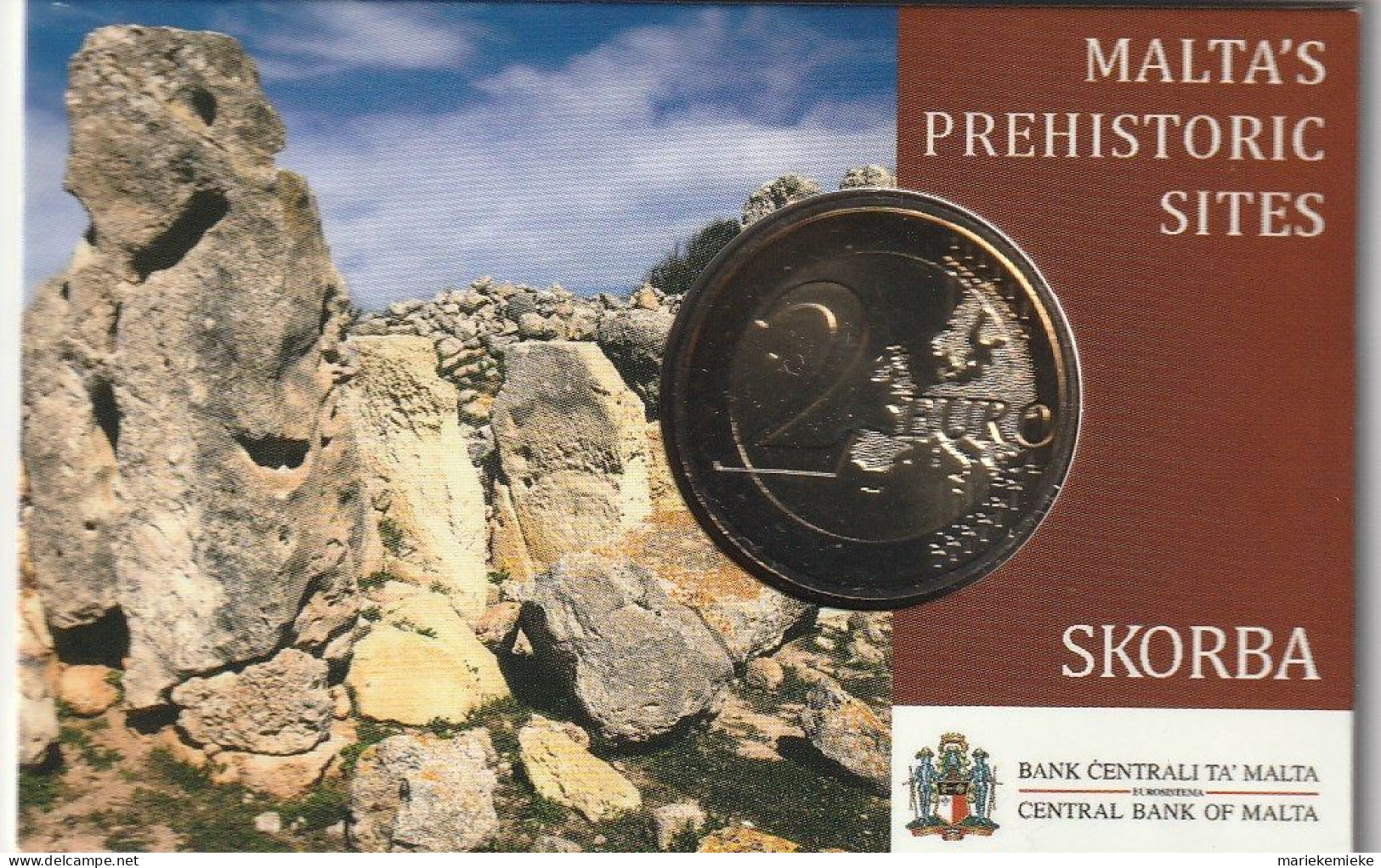 MALTA 2020 COINCARD 2€ / HAGAR QIM TEMPLES / MALTE 2020 CARTE PIECE 2€ - Malta