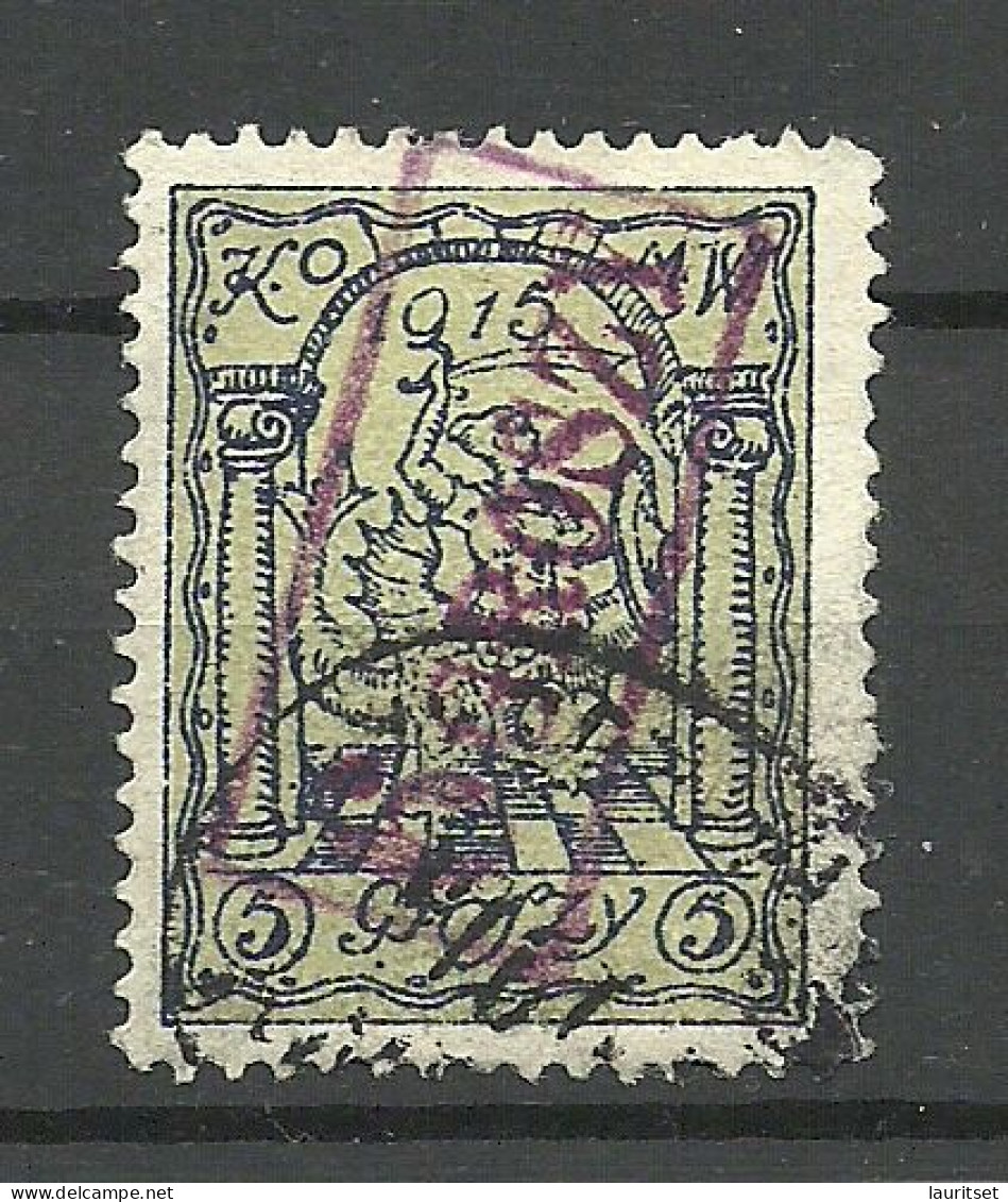 POLEN Poland 1915 Stadtpost Warschau Michel 4 B O - Used Stamps