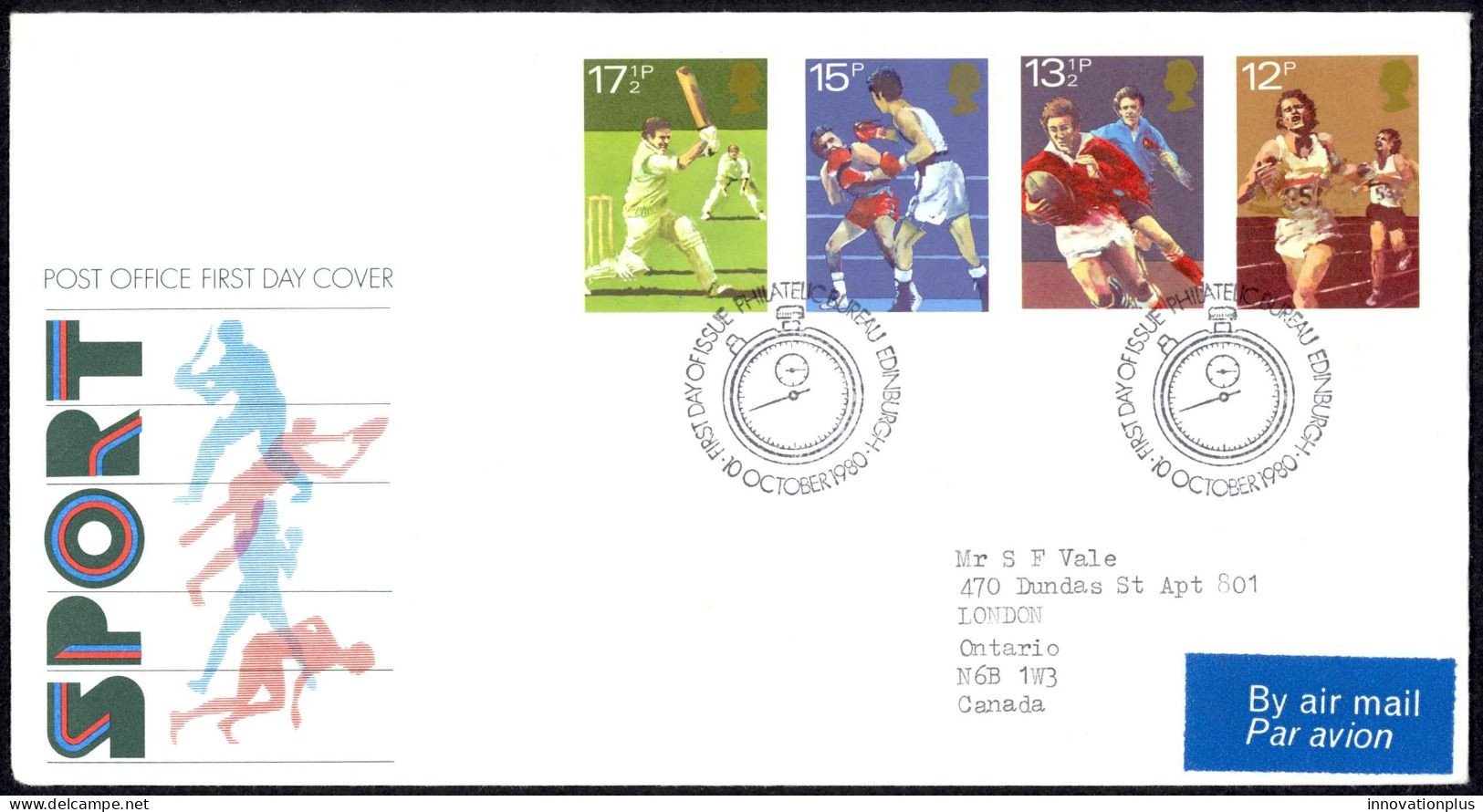 Great Britain Sc# 924-927 FDC (b) 1980 10.10 Sports - 1971-1980 Decimal Issues