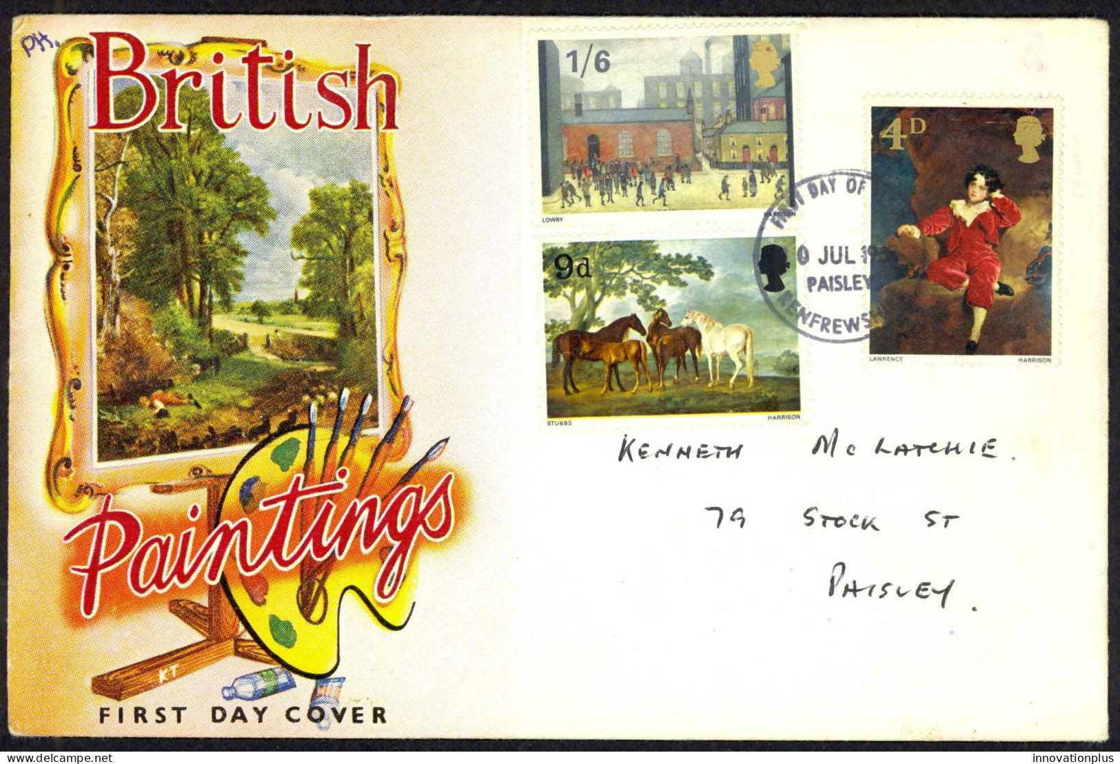 Great Britain Sc# 514-516 FDC 1966 7.6 Paintings - 1952-1971 Dezimalausgaben (Vorläufer)