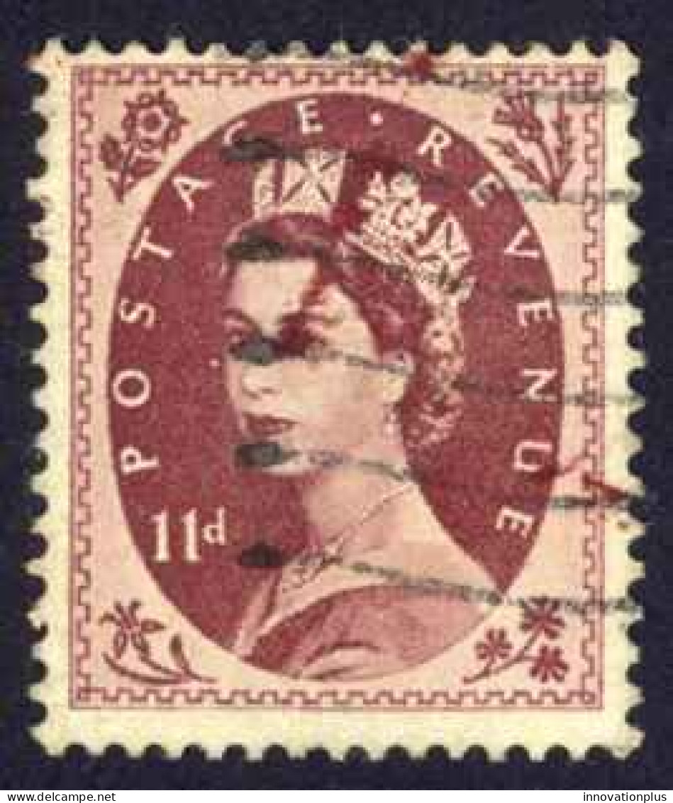 Great Britain Sc# 305 Used (b) 1952-1954 11p Queen Elizabeth - Usati