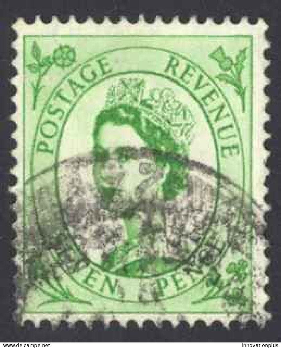Great Britain Sc# 301 Used (c) 1952-1954 7p Emerald Queen Elizabeth - Usati