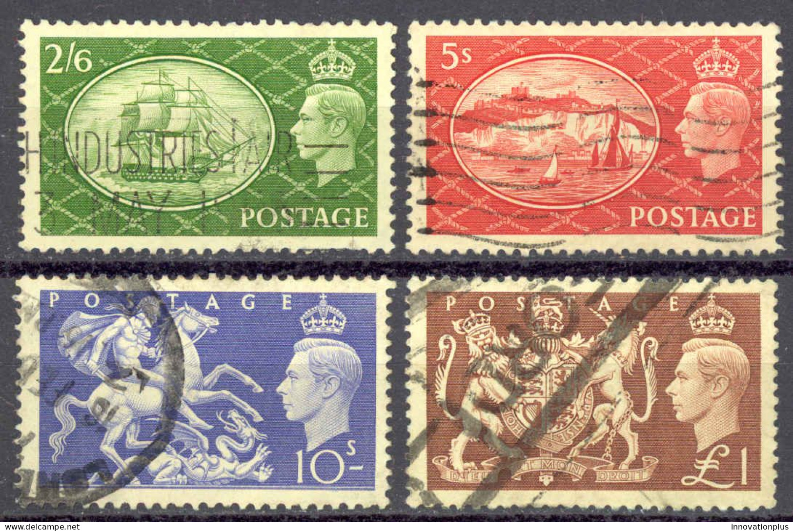 Great Britain Sc# 286-289 Used 1951 King George VI - Usati