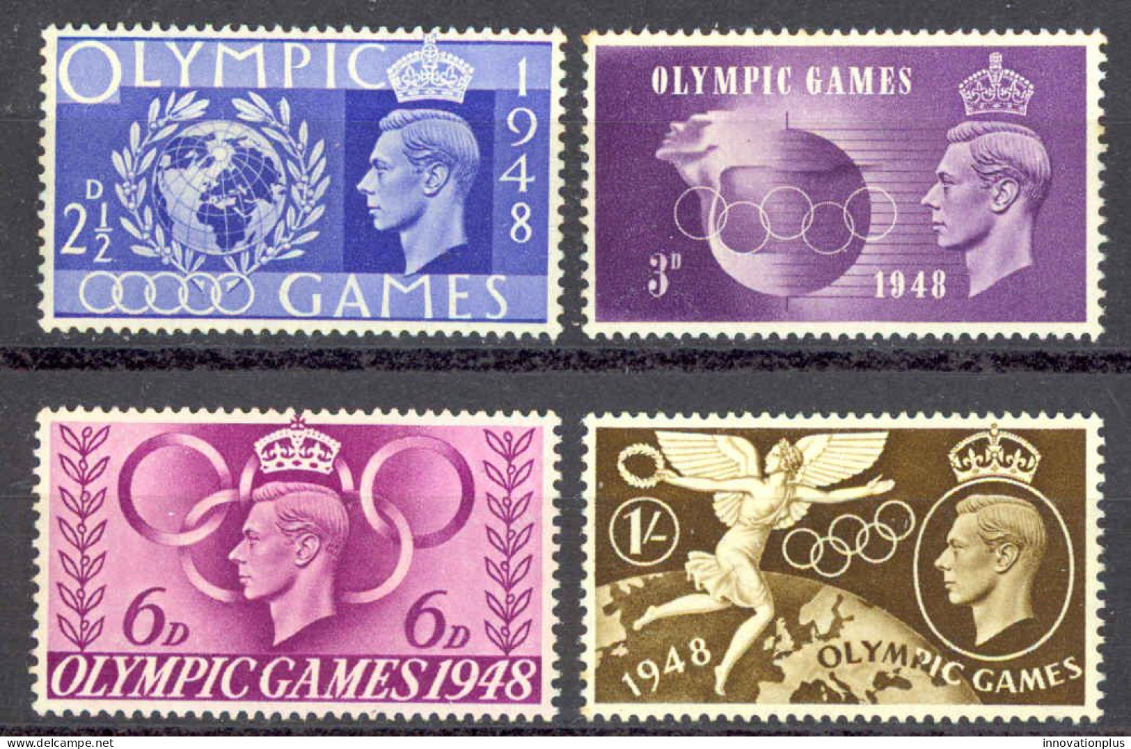 Great Britain Sc# 271-274 MH (b) 1948 Olympics - Ongebruikt
