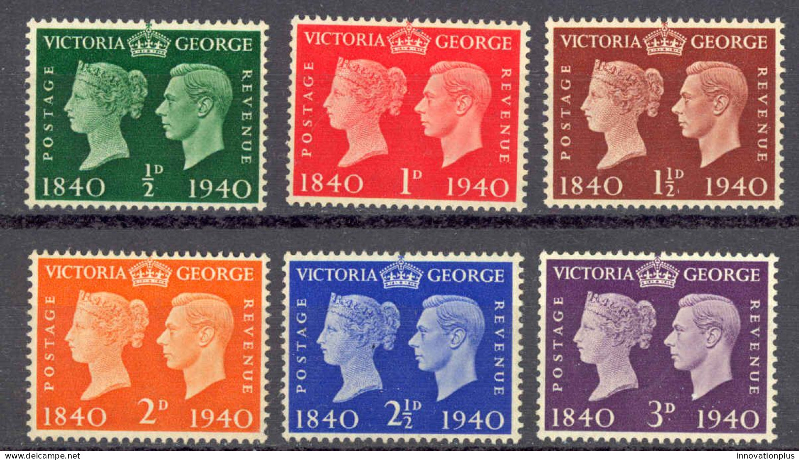 Great Britain Sc# 252-257 MNH 1940 Victoria & George VI - Nuevos