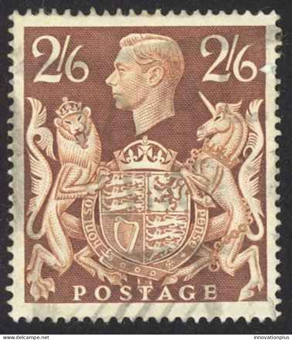 Great Britain Sc# 249 SG# 476 Used (a) 1939 2sh6p King George VI And Royal Arms - Oblitérés