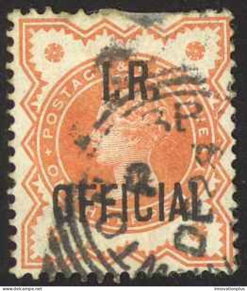 Great Britain Sc# O11 Used (b) 1888-1889 ½p Vermilion Official - Servizio