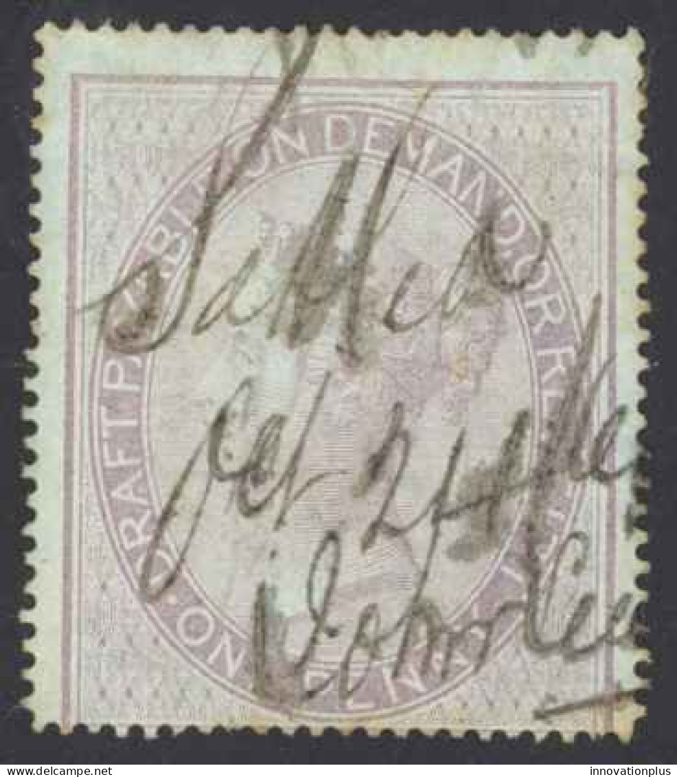 Great Britain Sc# F6 Used Fiscal (non-postal) 1853-1857 Reddish Lilac  - Steuermarken