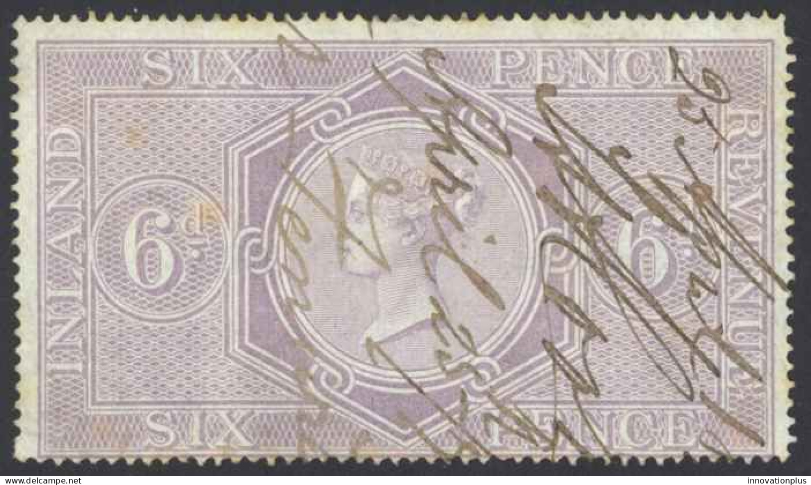 Great Britain Sc# F11 Used Fiscal (non-postal) 1860-1867 Reddish Lilac  - Fiscale Zegels