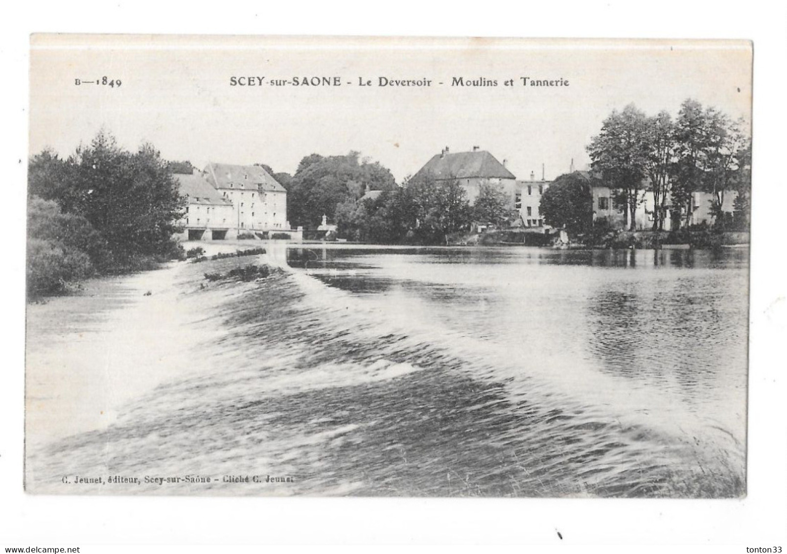 SCEY Sur SAONE - 70 - Le Déversoir - Moulins Et Tannerie - GEO 3 - - Scey-sur-Saône-et-Saint-Albin