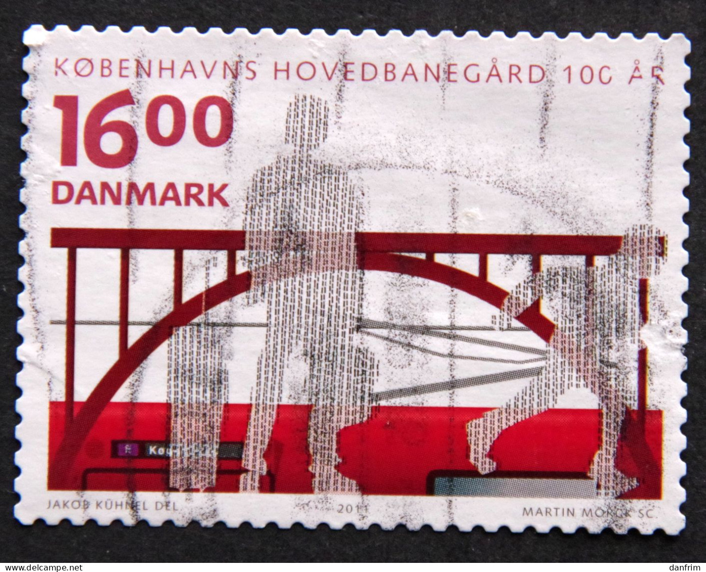 Denmark 2011 Copenhagen Central Station 100 Years    Minr.1672 A    (O)  ( Lot B 2196 ) - Usado