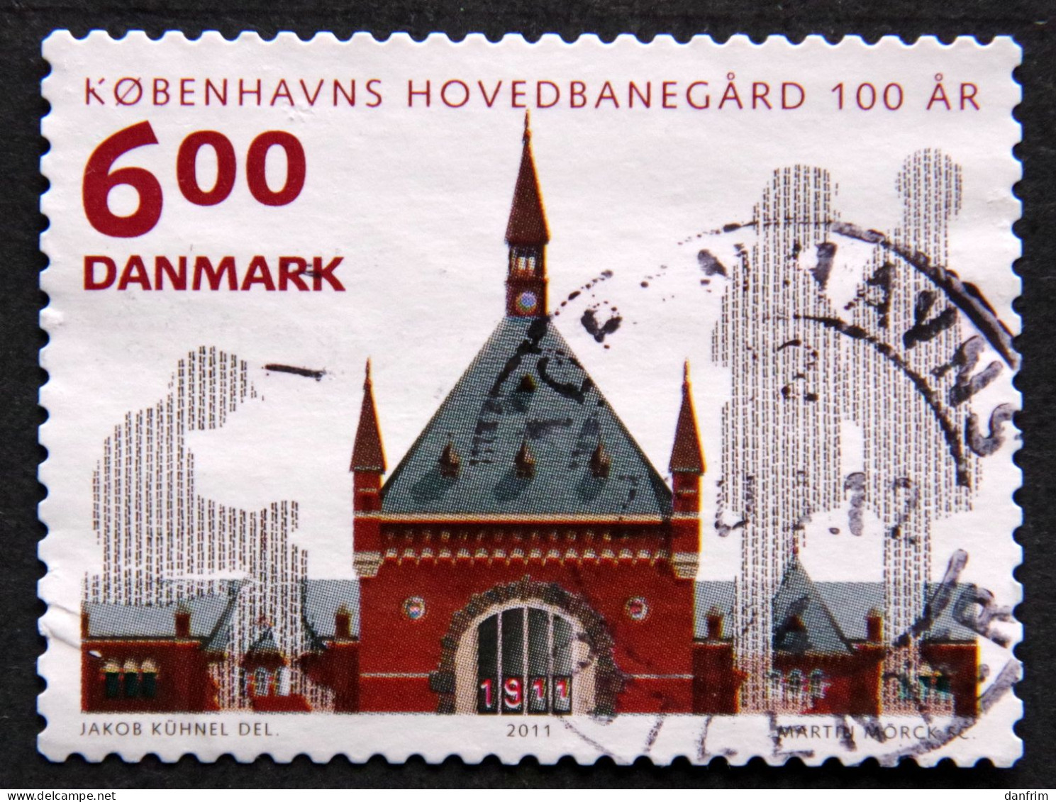 Denmark 2011 Copenhagen Central Station 100 Years    Minr.1669A     (O)  ( Lot  B 2197 ) - Usado