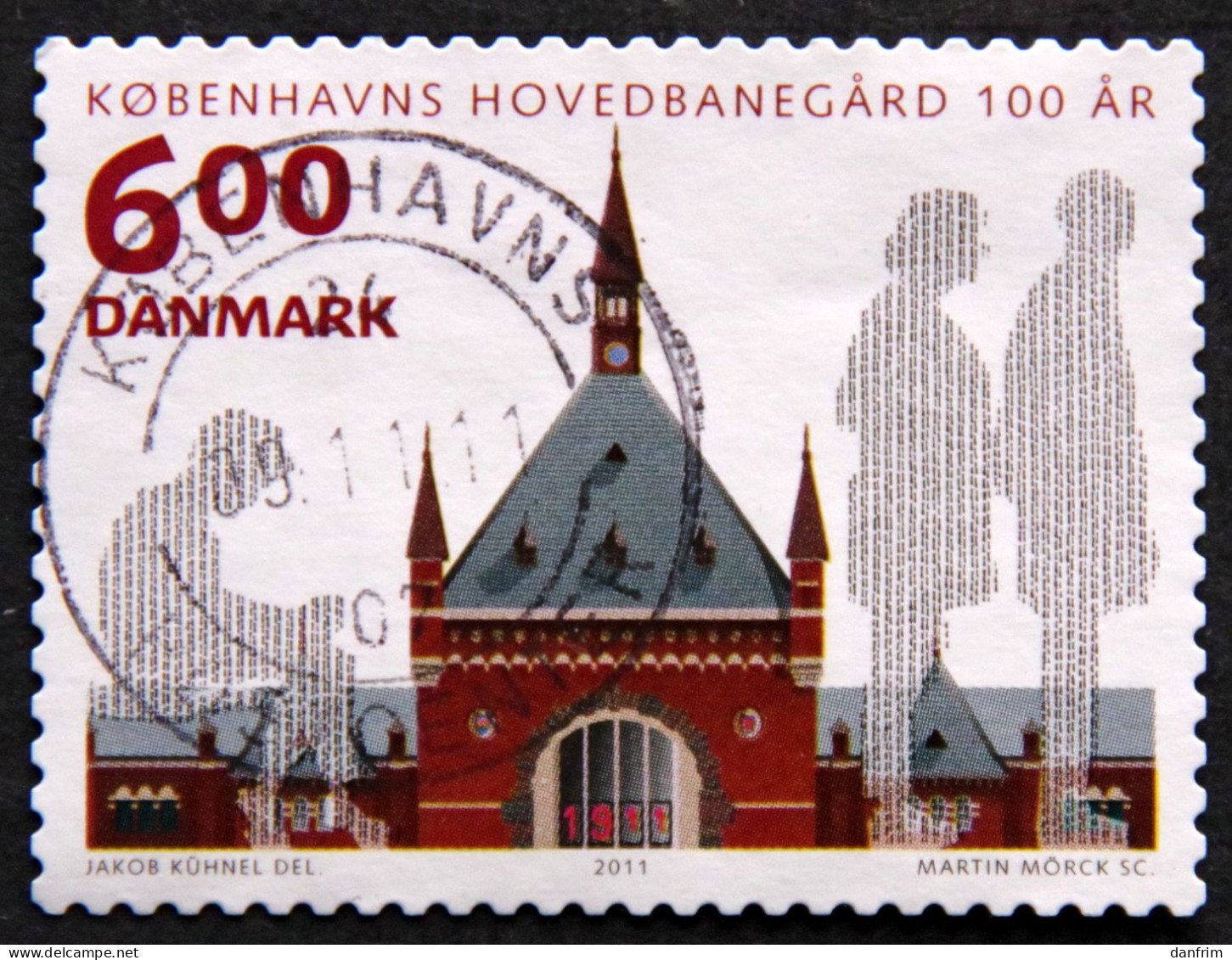 Denmark 2011 Copenhagen Central Station 100 Years    Minr.1669A     (O)  ( Lot  B 2200 ) - Usado