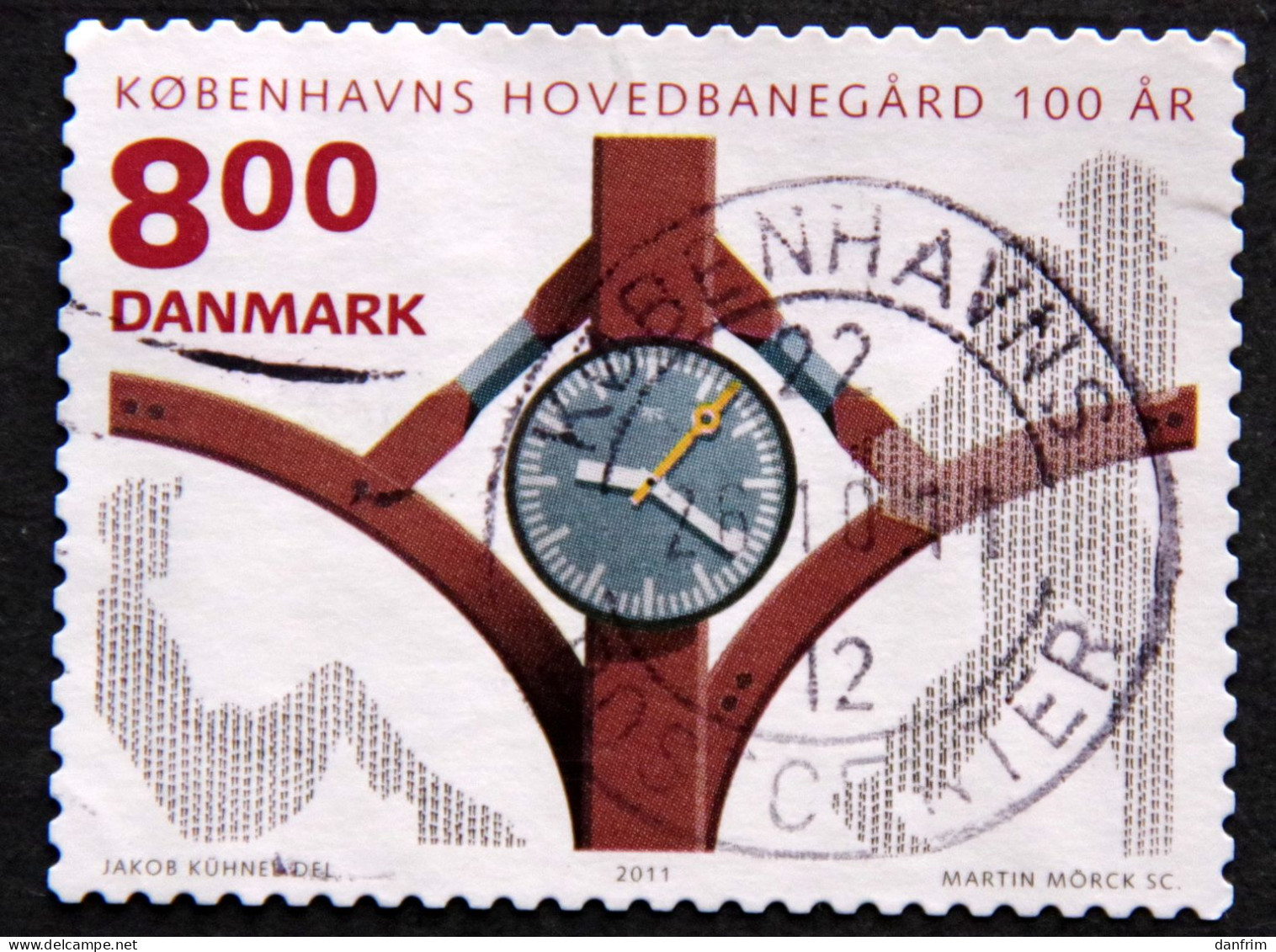 Denmark 2011 Copenhagen Central Station 100 Years  Minr.1670A     (O)  ( Lot B 2201 ) - Gebraucht