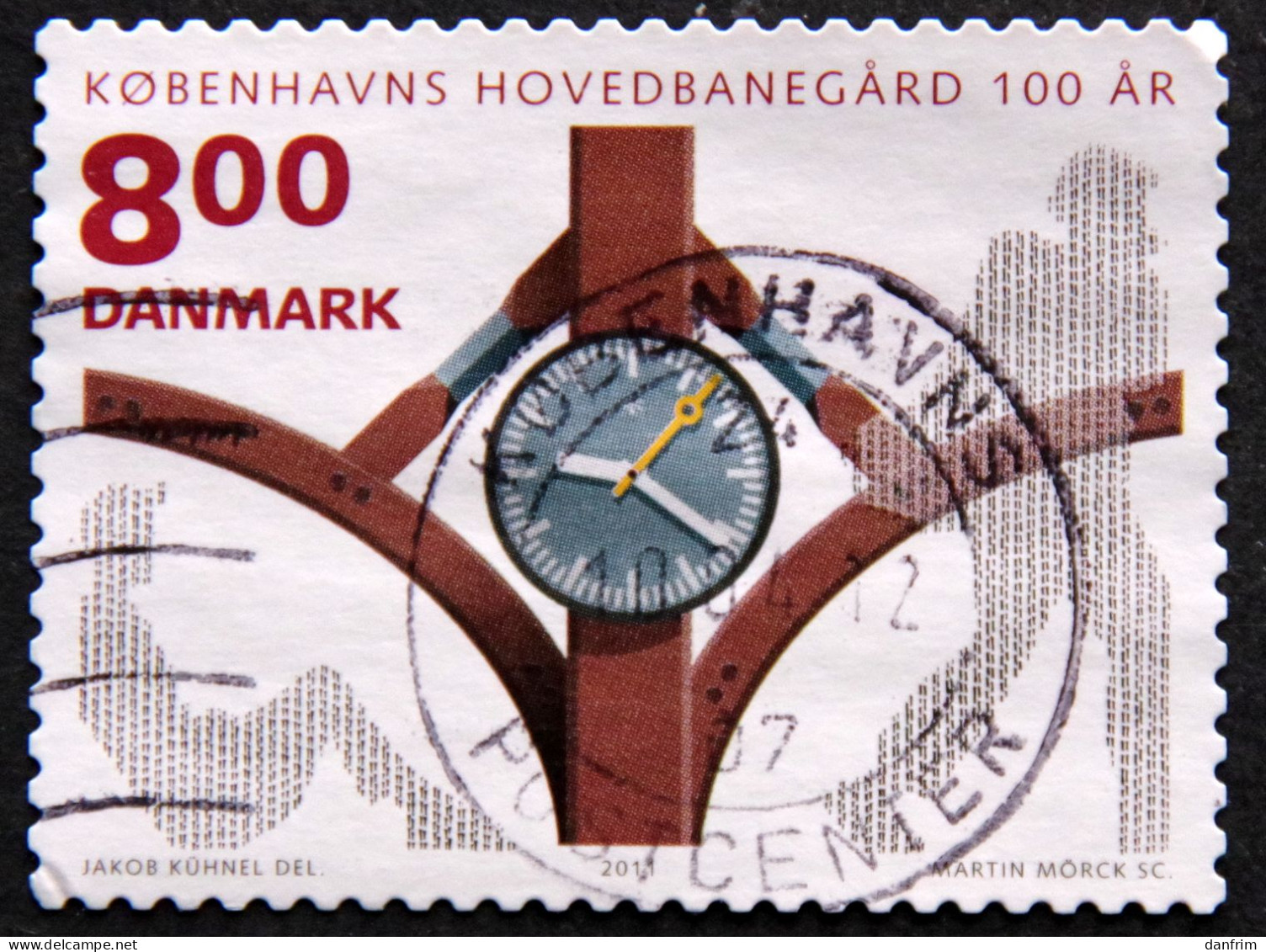 Denmark 2011 Copenhagen Central Station 100 Years  Minr.1670A     (O)  ( Lot B 2202 ) - Gebraucht