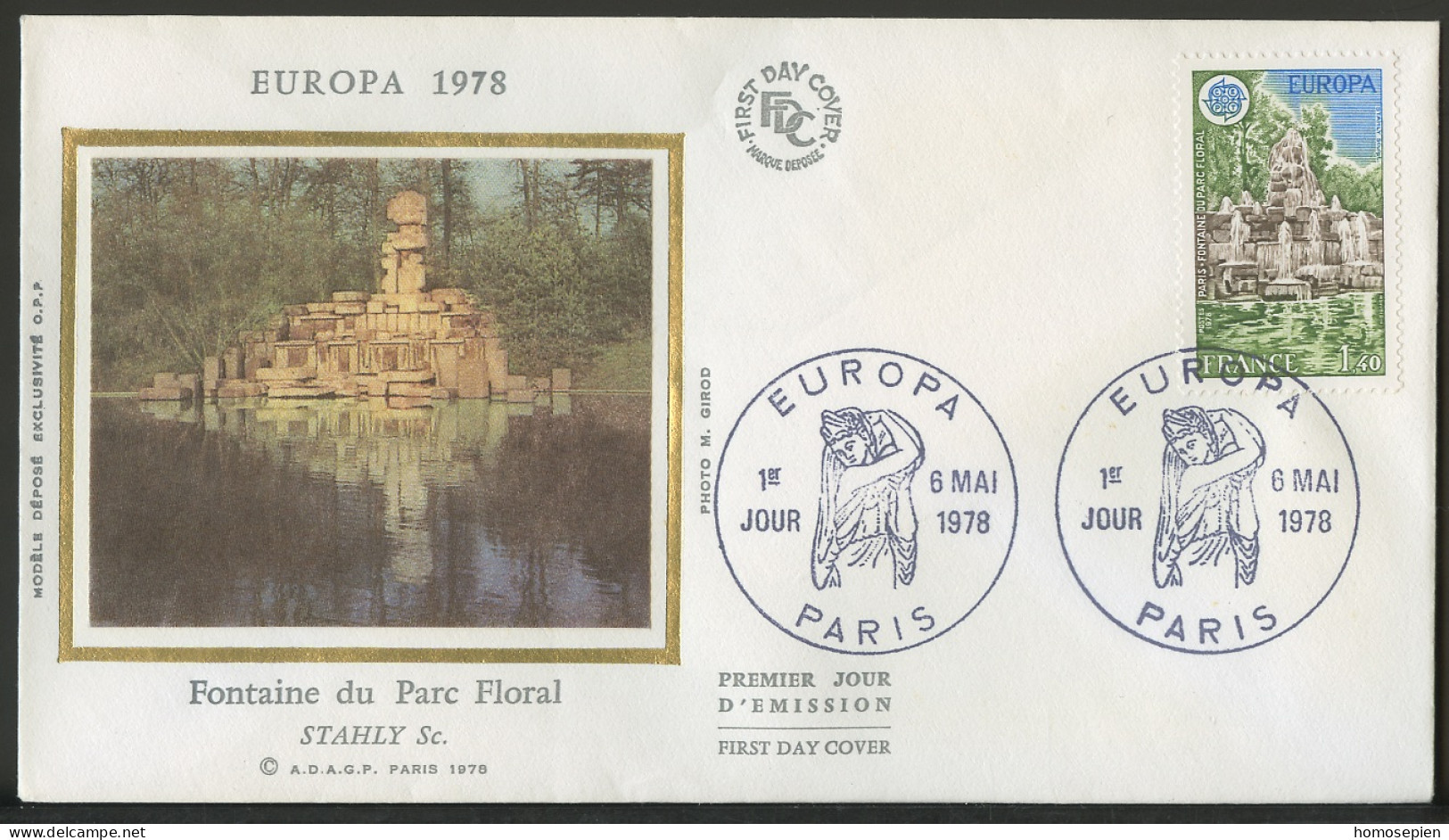 Europa CEPT 1978 France - Frankreich FDC Y&T N°2009 - Michel N°2099 - 1,40f EUROPA - 1978