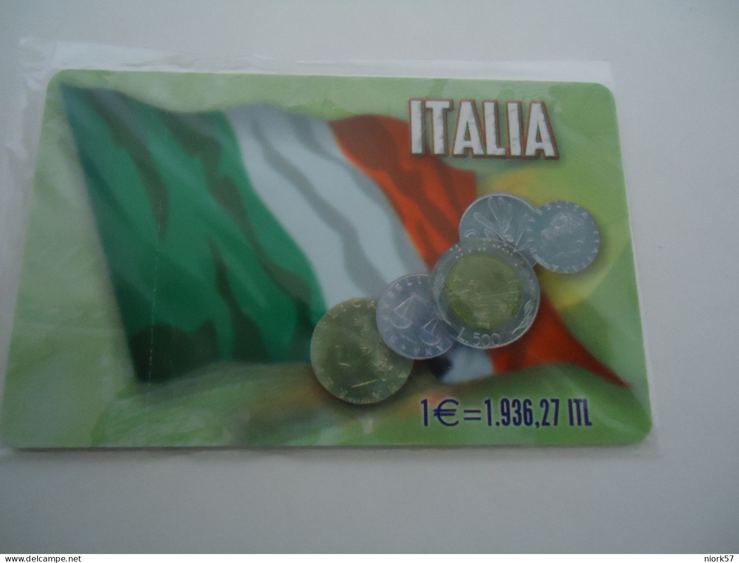 ITALY MINT GREECE  PHONECARDS  COINS ANS FLAGS  2 SCAN - Autres & Non Classés