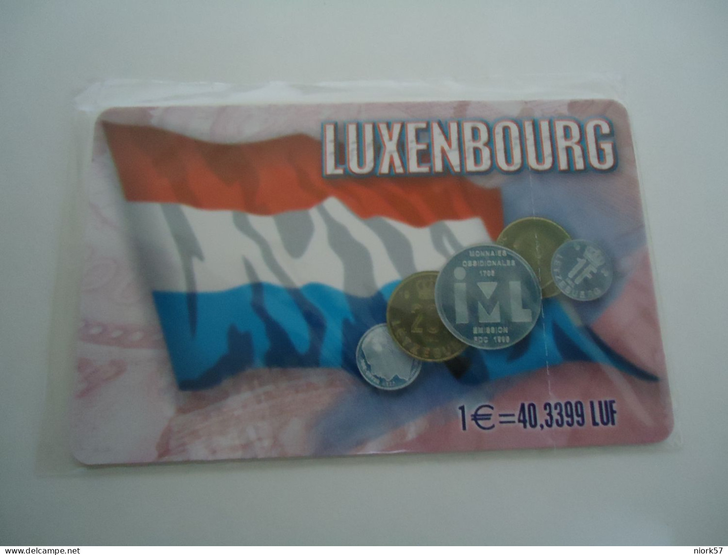 LUXEMBOURG MINT GREECE PHONECARDS  COINS ANS FLAGS  2 SCAN - Luxemburgo