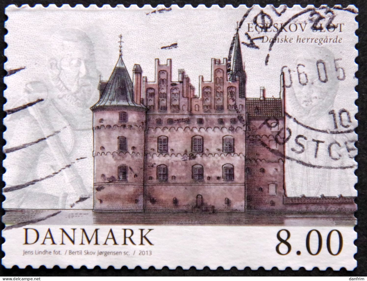 Denmark 2013  MiNr.1735A   (O)     Castle Schloss  Château   (lot B 2228 ) - Usado