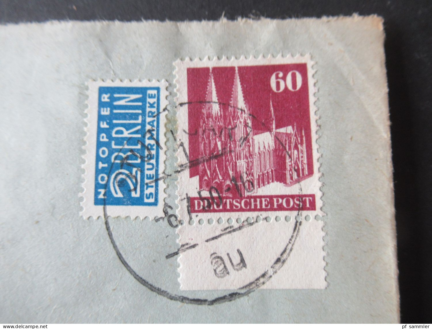 Bizone Bauten Mi.Nr.93 Unterrand EF Einschreiben Stuttgart 1 - München Umschlag Briefmarken Fachgeschäft Karl Schulz - Briefe U. Dokumente