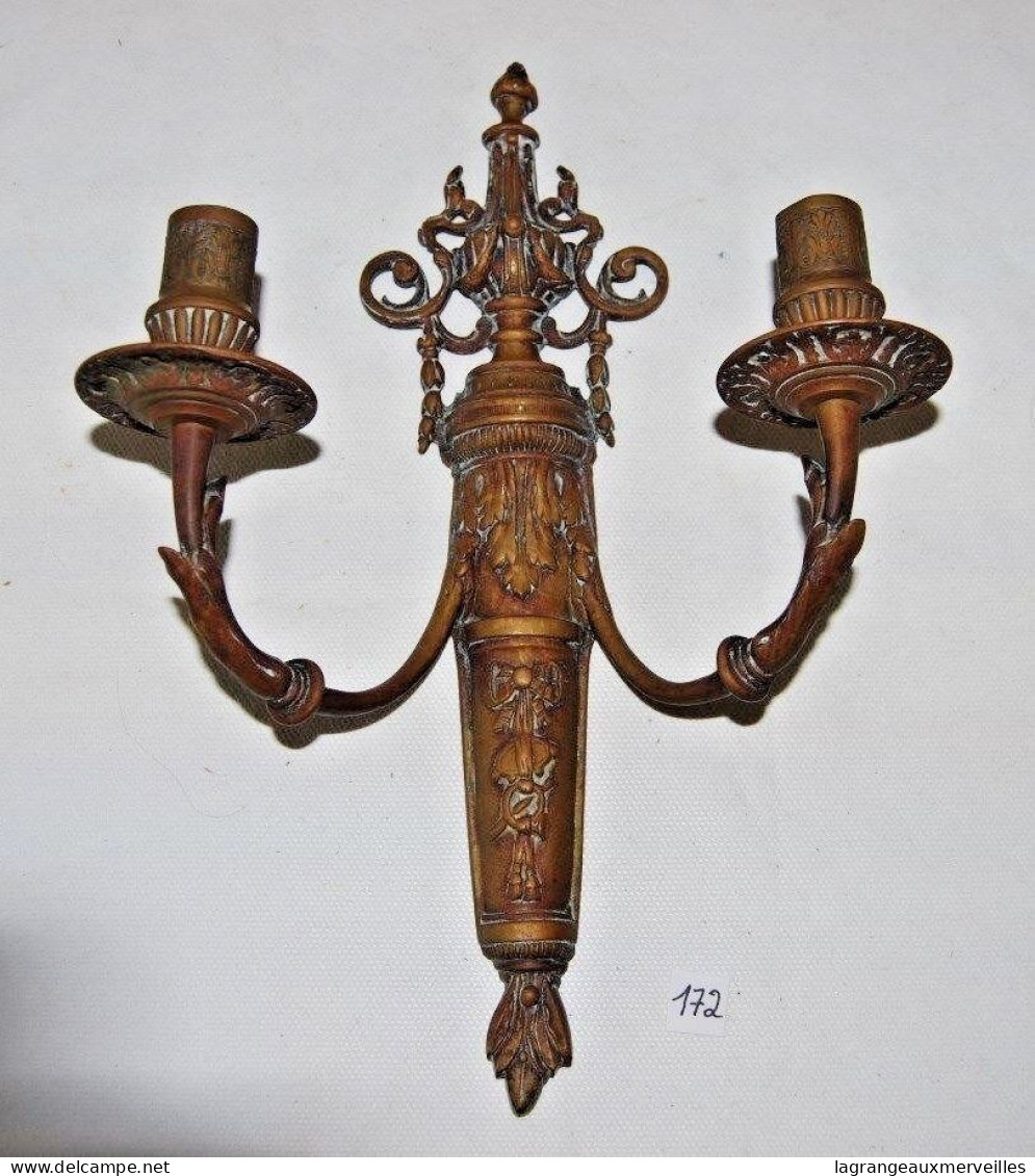 C172 Ancienne Applique Murale - Porte Torchère - Lampe XIX - Bougies - Old Lamp - Zeitgenössische Kunst