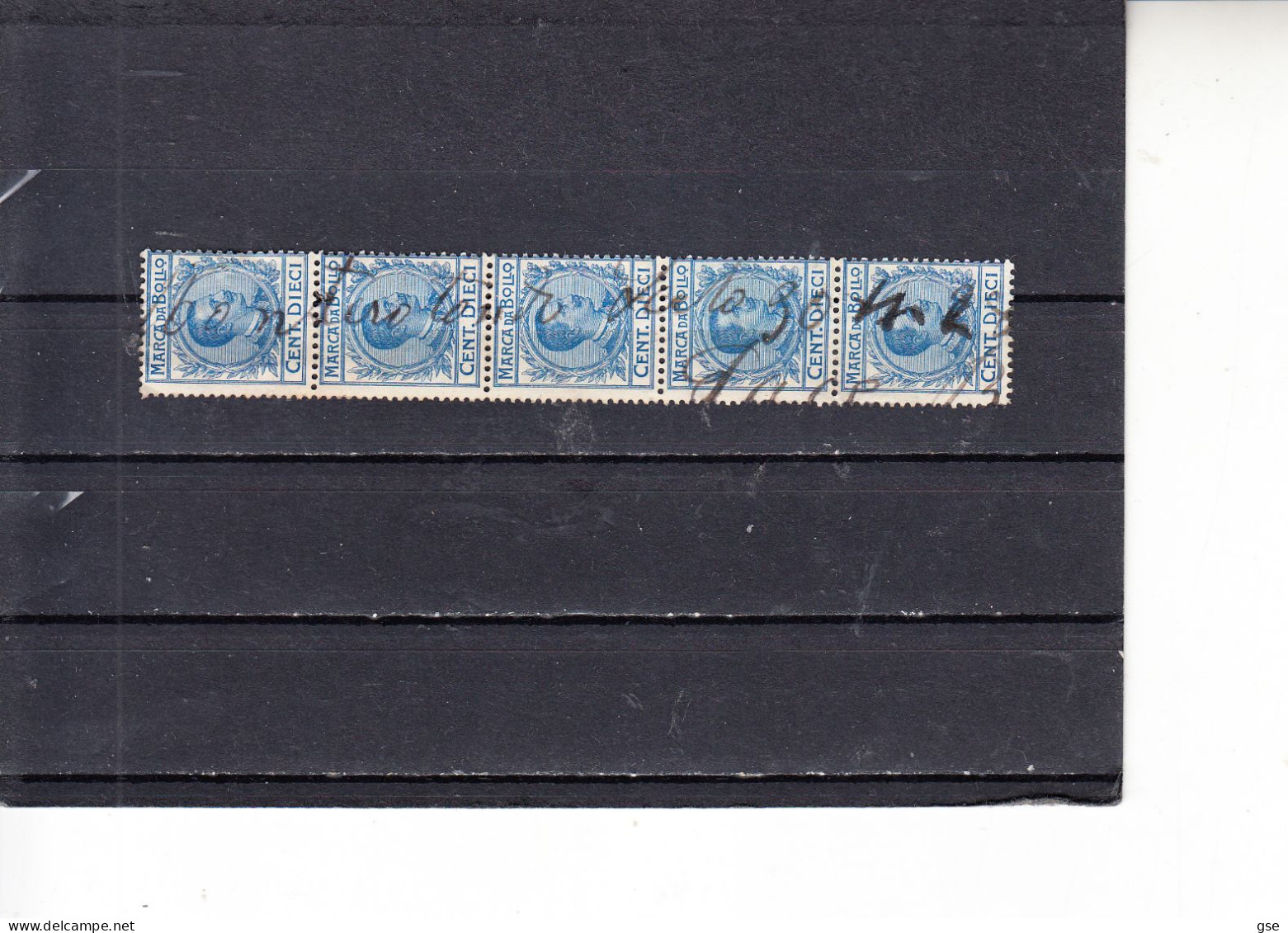 ITALIA  1905/26  - Unificato  35°   (x  5) - Marca Da Bollo - Revenue Stamps