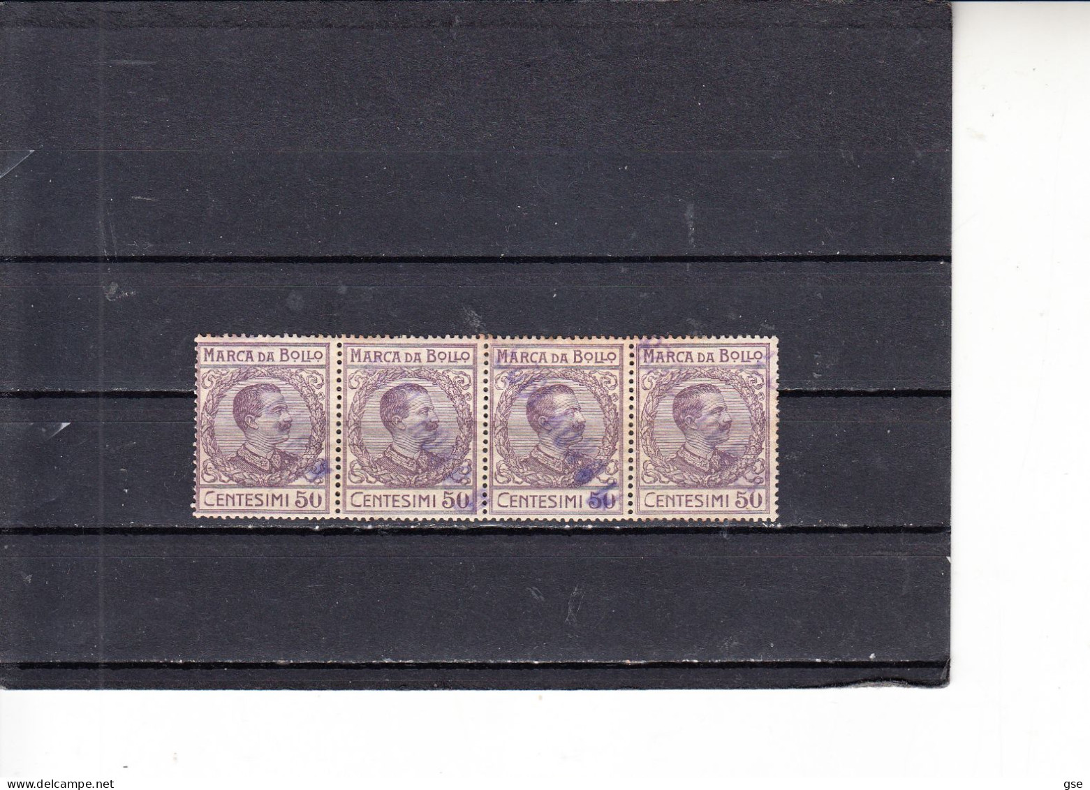 ITALIA  1906  - Unificato  41°   (x 4) -marca Da Bollo - Revenue Stamps