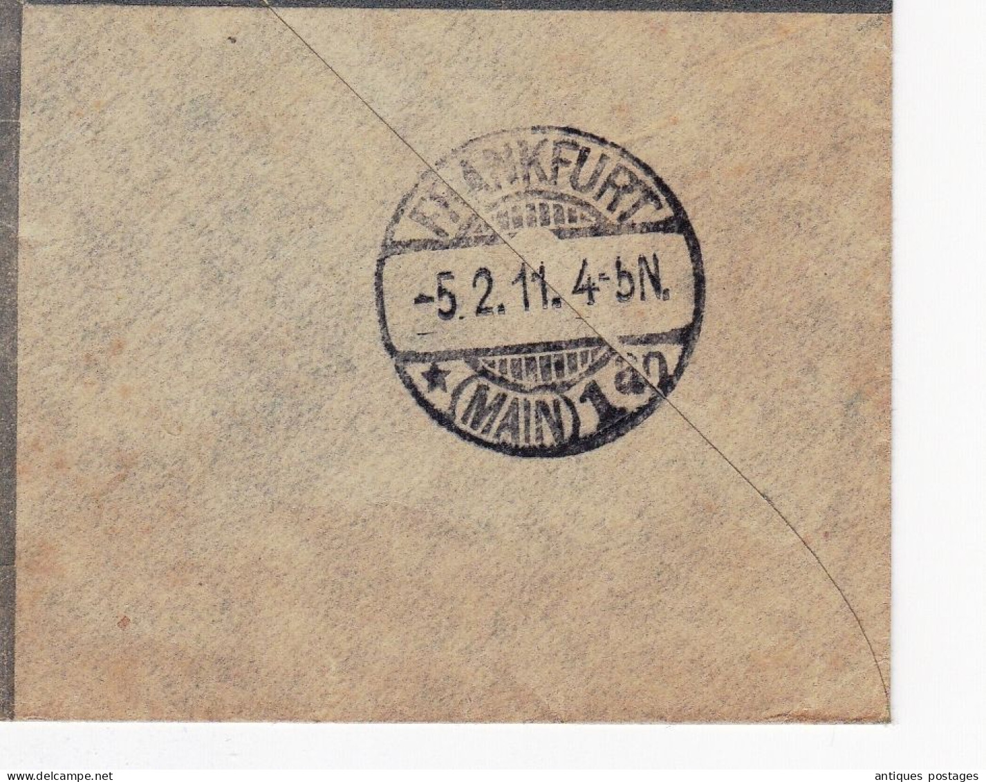 Registered 1911 London England Postal Stationery King Edward VII Frankfurt Deutchland Ernst Salomon Germany