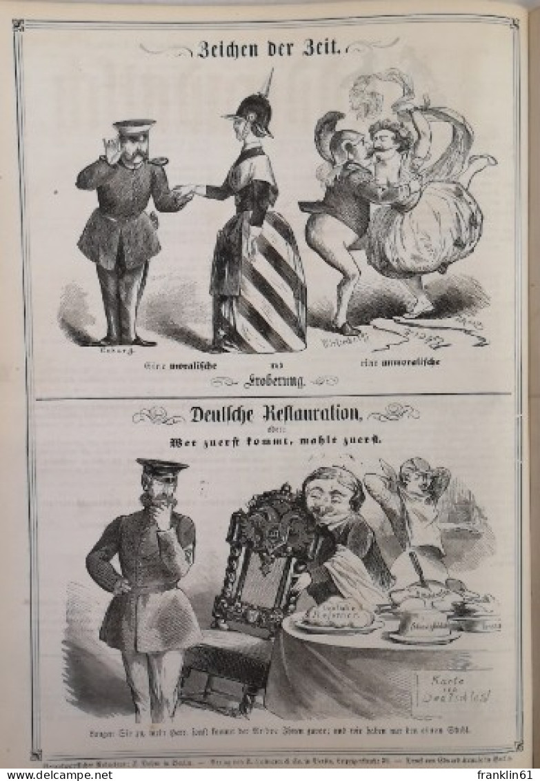 Kladderadatsch. Humoristisch-satyrisches Wochenblatt. 14. Jahrgang.1861. Hefte 1-60 (vollständig).