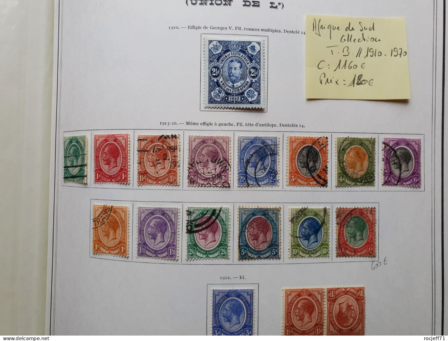 12 - 23 // Afrique Du Sud - Belle Collection Entre 1910 Et 1970 Sur Page D'Album - Cote Environs 1150 Euros  / 41 Scan - Unused Stamps