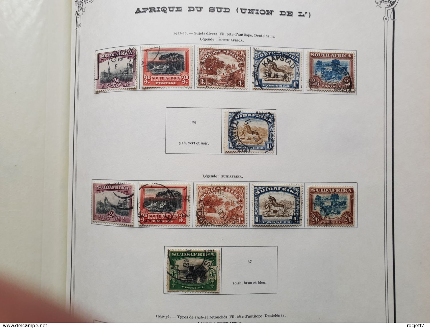 12 - 23 // Afrique Du Sud - Belle Collection Entre 1910 Et 1970 Sur Page D'Album - Cote Environs 1150 Euros  / 41 Scan - Unused Stamps