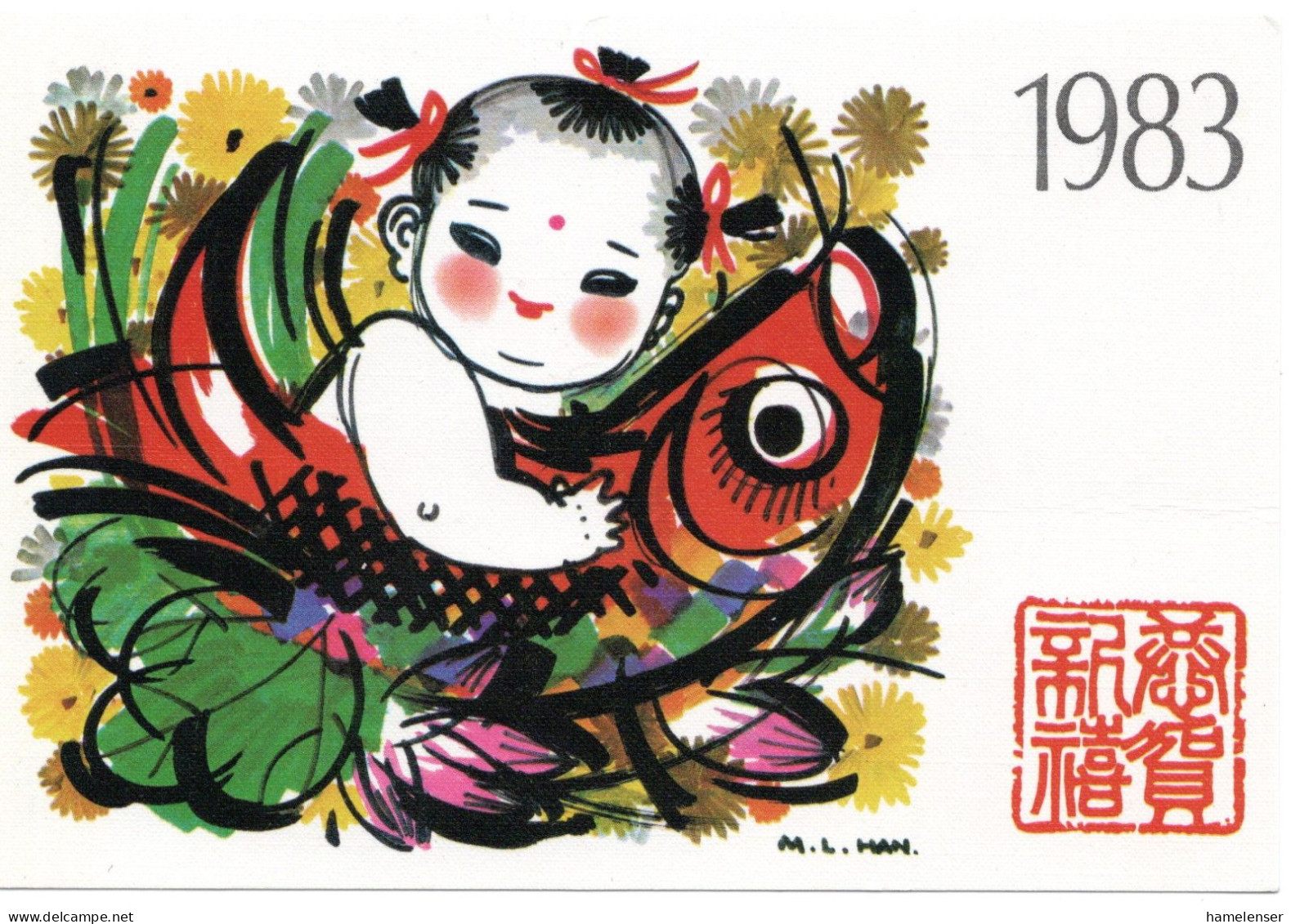 61195 - VR China - 1983 - 2@4f GAKten "1983", Ungebraucht - Storia Postale