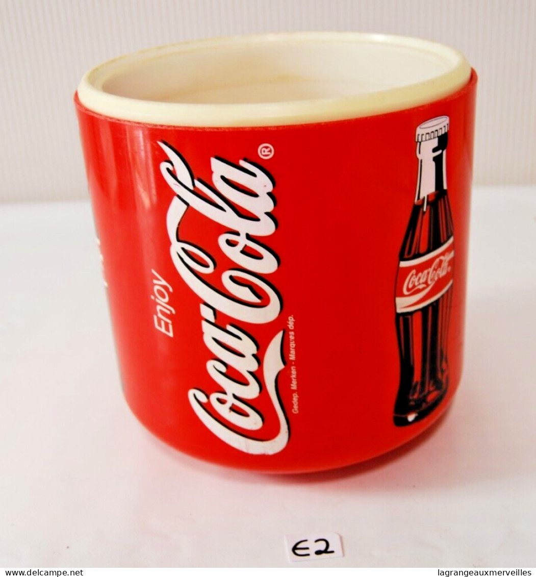 E2 Authentique Ancienne Glacière - Coca Cola - Seau à Glace - Haushaltsartikel