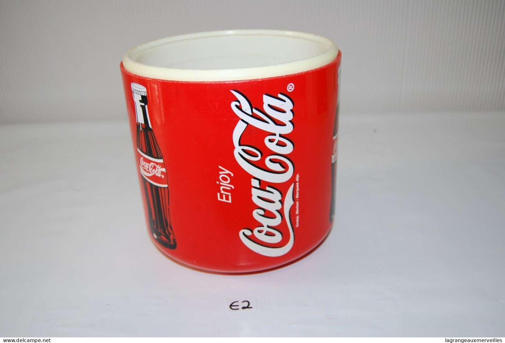 E2 Authentique ancienne glacière - Coca Cola - seau à glace