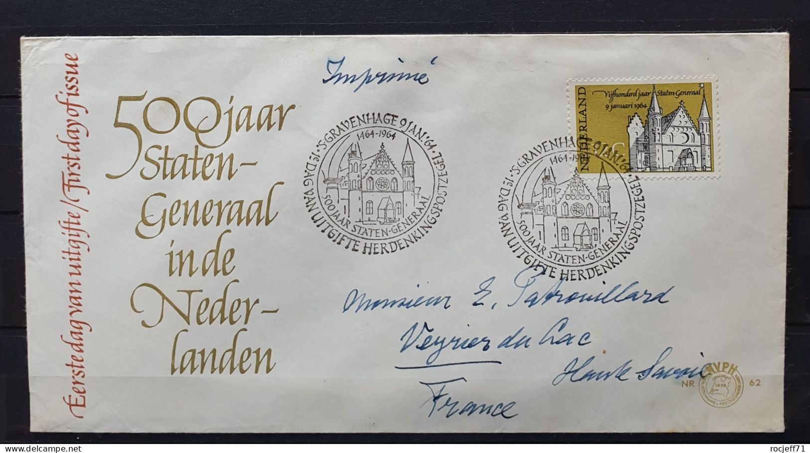 12 - 23 // Nederland - Lettre à Destination De Veyrier Du Lac - Haute Savoie - Storia Postale