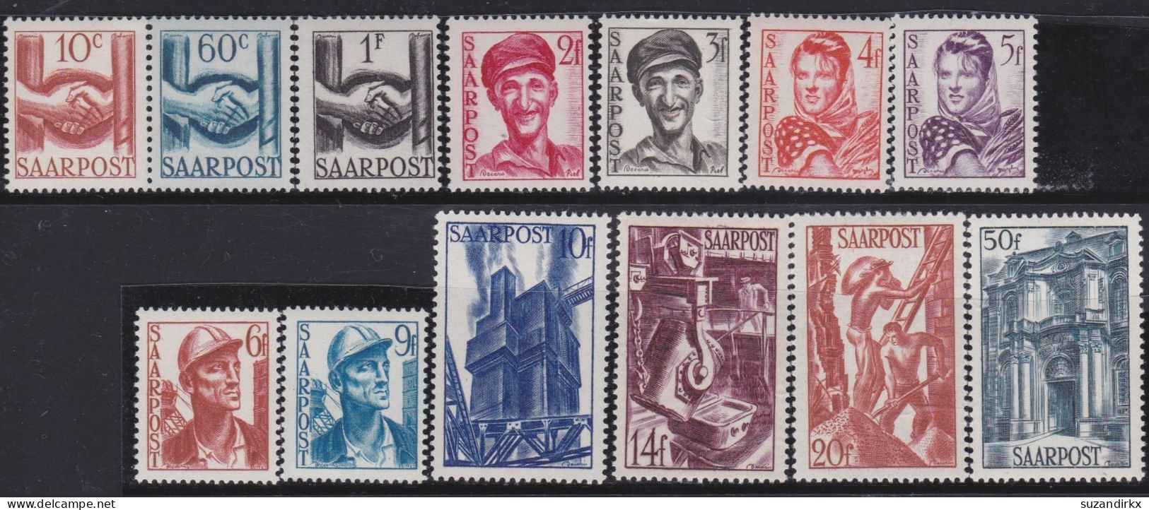 Saar    -     Michel   -  239/251         -    **      -     Postfrisch - Unused Stamps