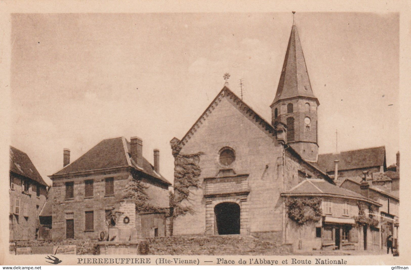 PIERRE BUFFIERE PIERREBUFFIERE PLACE DE L'ABBAYE ET ROUTE NATIONALE TBE - Pierre Buffiere