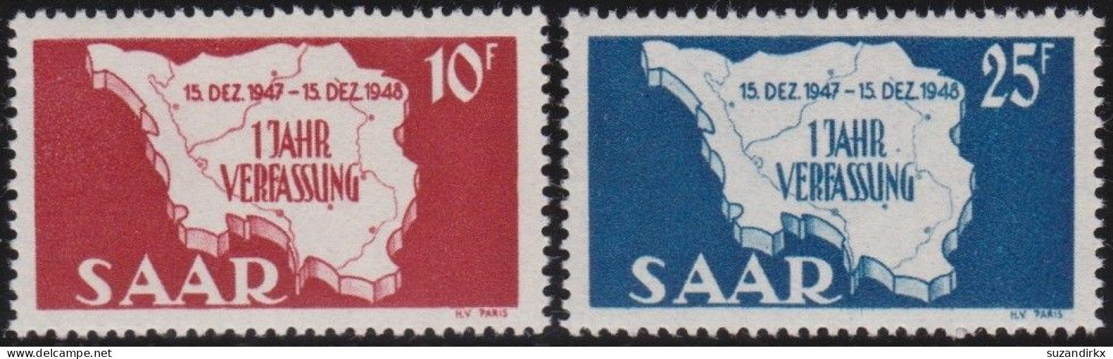 Saar    -     Michel   -  260/261         -    **      -     Postfrisch - Nuovi