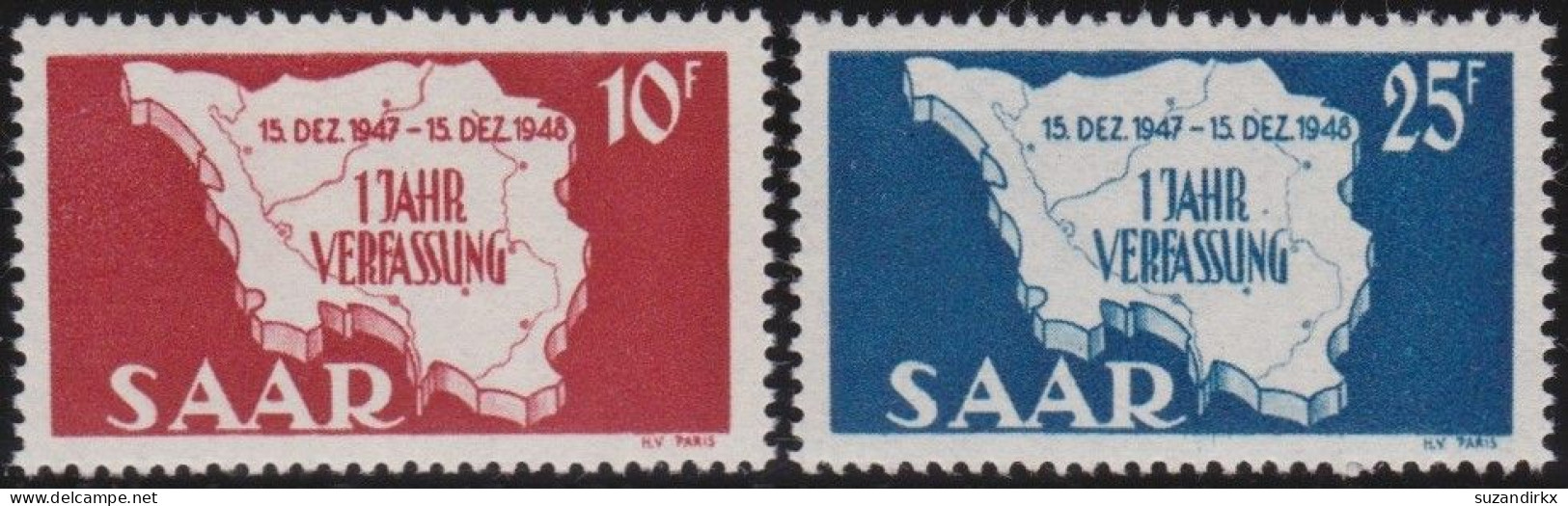 Saar    -     Michel   -  260/261         -    **      -     Postfrisch - Unused Stamps